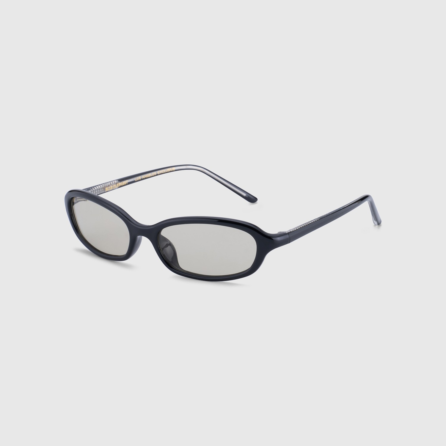 Blue Elephant ZEST-S everyday sunglasses in black, rounded oval frame with tinted lenses