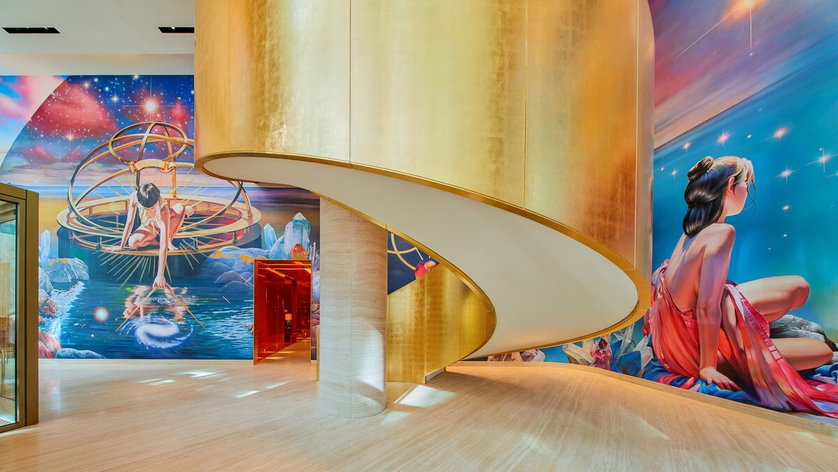 The Cathedral entrance and concierge desk at Faena New York